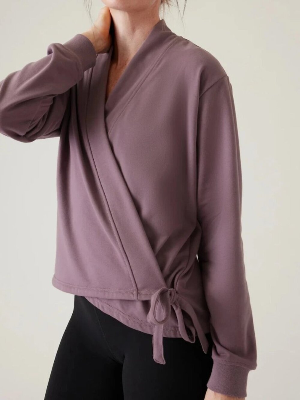 Athleta Retroterry Wrap Sweatshirt